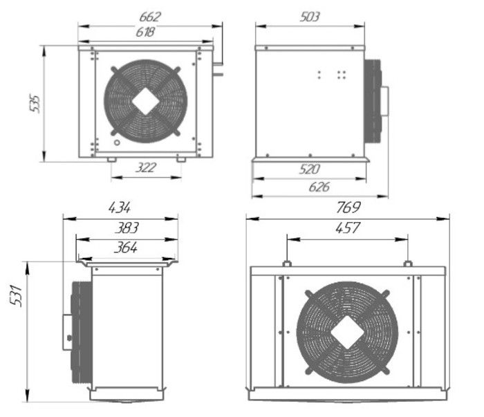 Сплит-система среднетемпературная Intercold МСМ 331 (опция -30° С, 30-31 м3) - фото 8