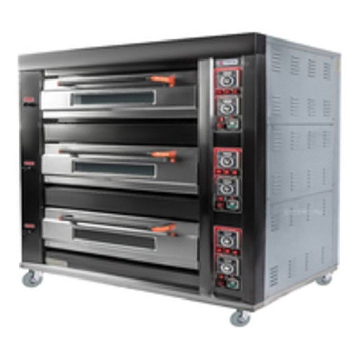 Печь хлебопекарная Miratek BK-39G + каменный под (3 яруса) + пароувлажнение - фото 2